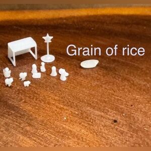 Natividad kit miniatura Made of rice, it's super small